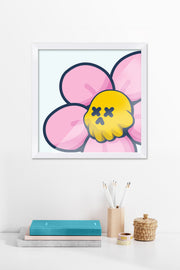 framed daisy print